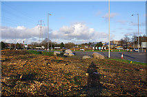 SD4563 : Roundabout on Morecambe Road by Ian Taylor