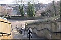 Steps down from Durham Railway Station