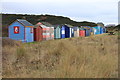 Colourful Beach Huts at Hopeman