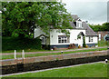 SO8661 : Ladywood Top Lock cottage  south-west of Droitwich, Worcestershire by Roger  Kidd