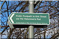 Public Footpath Sign, Prestwick