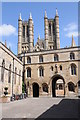 SK9771 : Exchequer Gate and the towers of Lincoln Cathedral by Philip Halling
