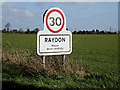 TM0537 : Raydon Village Name sign by Geographer