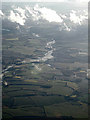 Flooded River Chelmer from the air