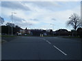 Warren Drive nears the A5027 roundabout