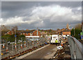 Tracklaying progress on Fletcher Road