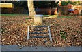 Gheluvelt Park - steps leading up to plaque, Barbourne, Worcester