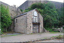 SM9801 : Building below the castle walls by N Chadwick