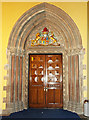 Bute Hall door at Glasgow University