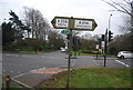 Road sign, A206