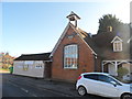 Former school, Salford and the Mary Agate village hall