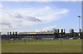 West Stand at Stourbridge Football Club, War Memorial Athletic Ground, Amblecote, Stourbridge