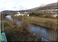 Afon Cynon upstream from Mountain Ash railway station