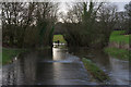 River flowing down Hensting Lane