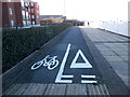 Misleading cycle lane