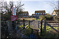 Footpath crosses the railway