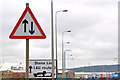 Road signs near Belfast harbour