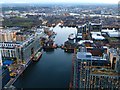 Looking south along Millwall Inner Dock