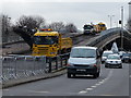 Demolition work on the Belgrave Flyover