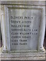 Names of the Fallen on Wenhaston War Memorial 1