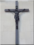 TQ3289 : Crucifix, St John Vianney Church, West Green Road N15 by Robin Sones