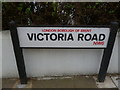 Street sign, Victoria Road NW6