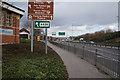 The A639 turnoff from the A61 at Hunslet