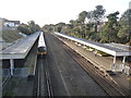 Pokesdown: Bournemouth-bound train at the station