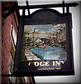 Inn sign on the now derelict Bridge Inn, Failsworth