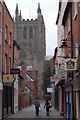 SO5039 : Church Street and cathedral, Hereford by John Winder