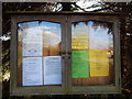 Noticeboard in Whitestreet Green