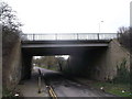 Whitehall Road passing under the A2050 Rheims Way