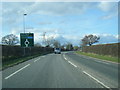 A41 heading north near The Dale