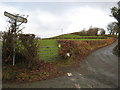 Road junction near Tyddyn-bach