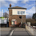 SK2129 : Tutbury Crossing Signal Box by Alan Murray-Rust