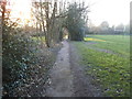 Path through Mill Hill School fields