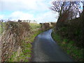 Smay Lane approaching Smails Moor Farm