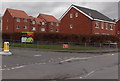 Recently-built houses in central Cwmbran