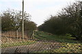 Looking down the old railway trackbed in Huttoft Road