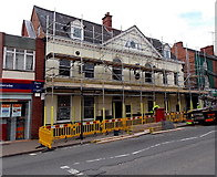 SO7137 : NatWest bank under scaffolding, Ledbury by Jaggery