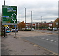 Bath Bridge Roundabout sign, Bristol