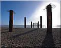 TQ3004 : Remains of West End Pier by Ian Taylor