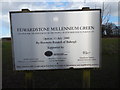 Edwardstone Millennium Green sign