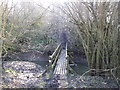 Footbridge and steps at Whitecarr Beck