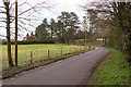 Field and private road to Stoke Park Farm