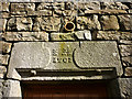 SD8387 : Date stone above door, barn at Pratts House, High Houses, Snaizeholme by Karl and Ali