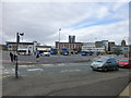 Temporary bus station at Blackburn