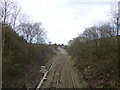 Blackburn to Colne railway from Pickup Street bridge