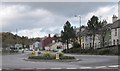 J4845 : View north across the roundabout from the A7 to New Bridge Street by Eric Jones