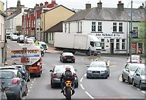 J3652 : High Street, Ballynahinch, at its junction with Church Road and Dromore Road by Eric Jones